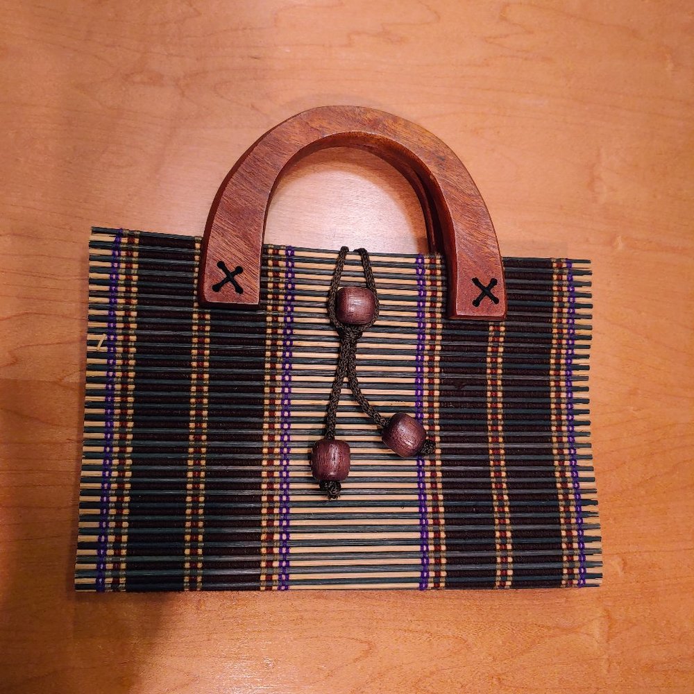 Bamboo small handbag